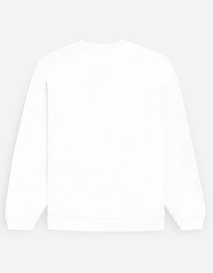 Unisex Ultra-Comfort Oversized White Sweatshirt