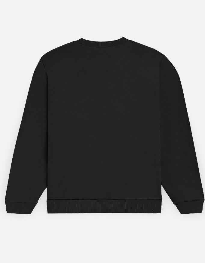 Unisex Black ComfortFit Sweatshirt