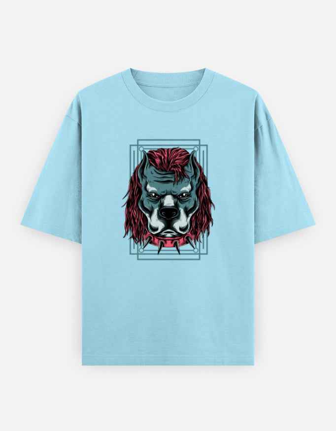 Unisex Oversized Classic T-Shirt - Angry Dog