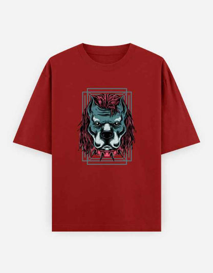 Unisex Oversized Classic T-Shirt - Angry Dog
