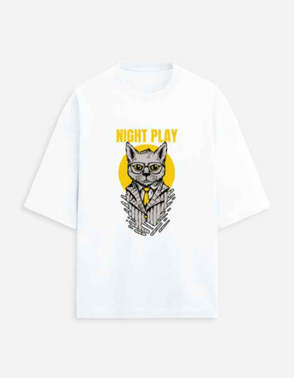 Unisex Terry Oversized Tee - Night Play