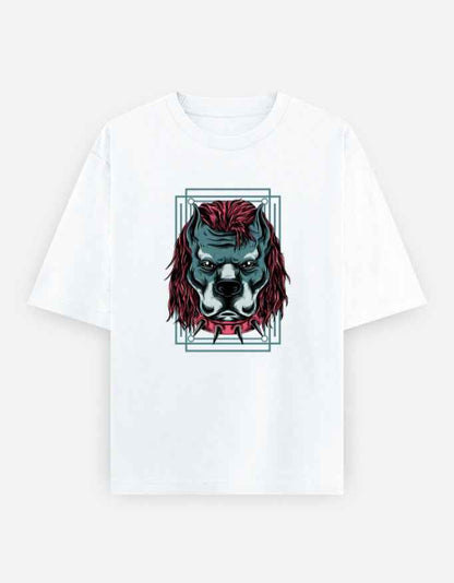 Unisex Oversized Classic T-Shirt - Angry Dog