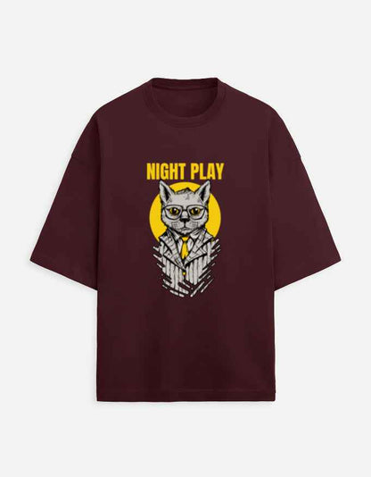 Unisex Terry Oversized Tee - Night Play