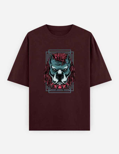 Unisex Oversized Classic T-Shirt - Angry Dog