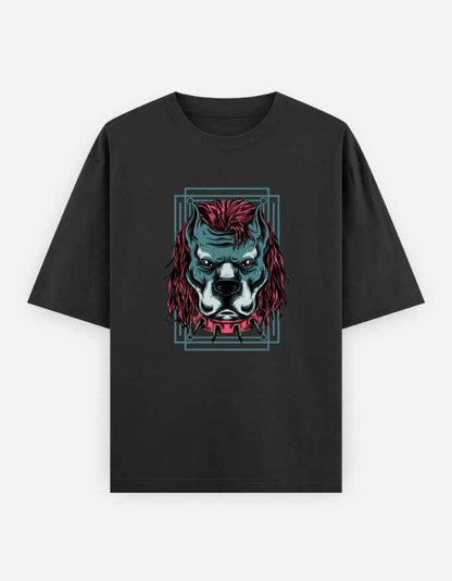 Unisex Oversized Classic T-Shirt - Angry Dog