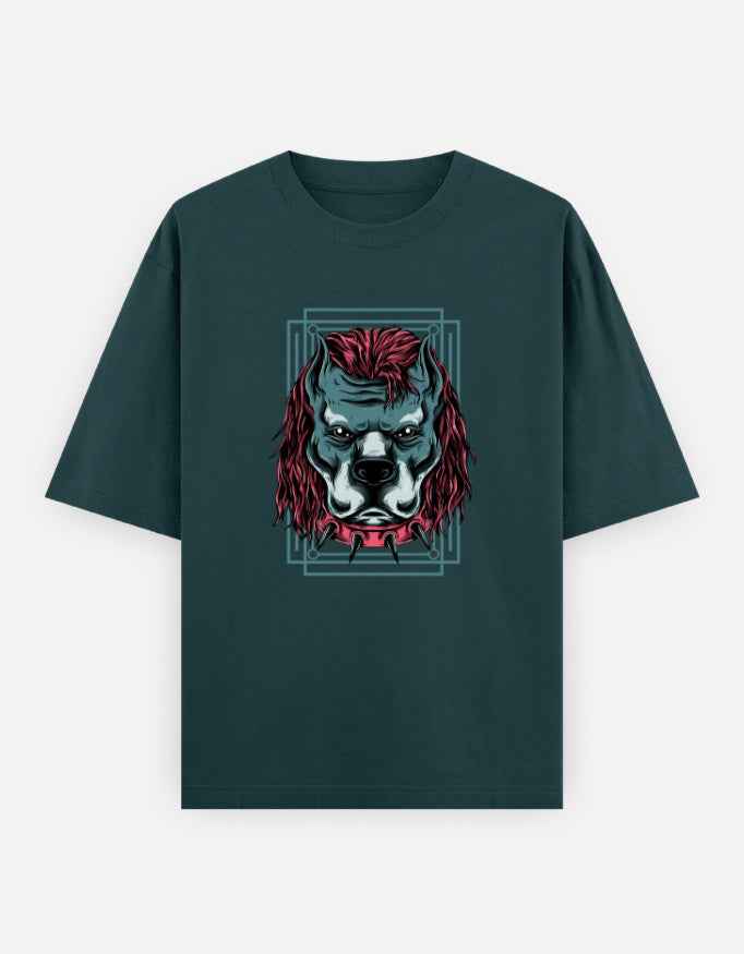 Unisex Oversized Classic T-Shirt - Angry Dog