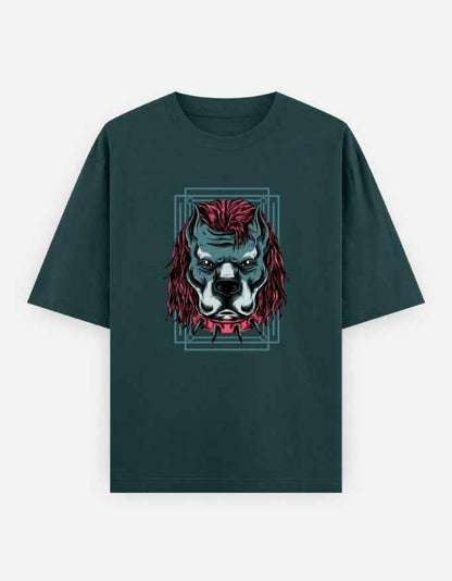 Unisex Oversized Classic T-Shirt - Angry Dog