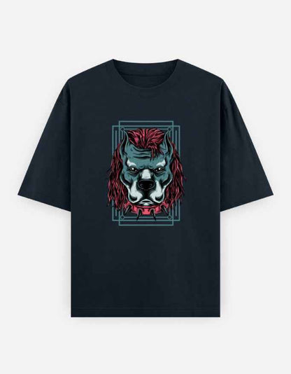 Unisex Oversized Classic T-Shirt - Angry Dog