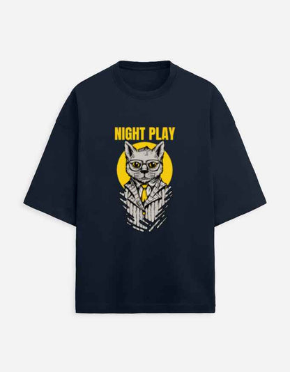 Unisex Terry Oversized Tee - Night Play
