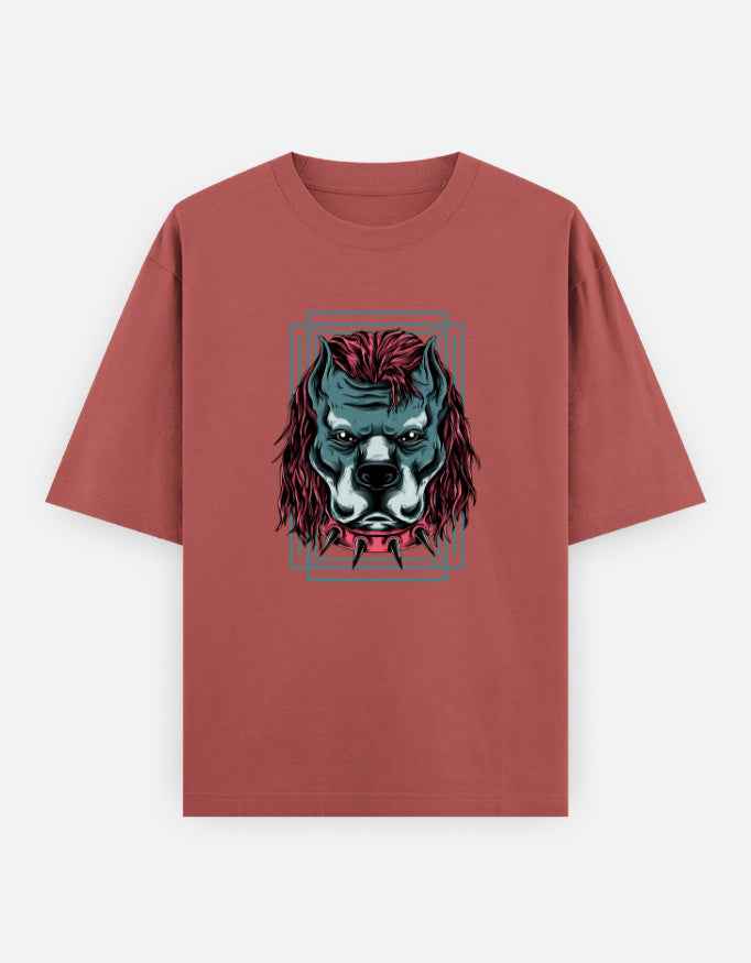 Unisex Oversized Classic T-Shirt - Angry Dog