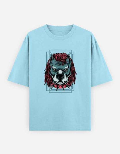 Unisex Oversized Classic T-Shirt - Angry Dog