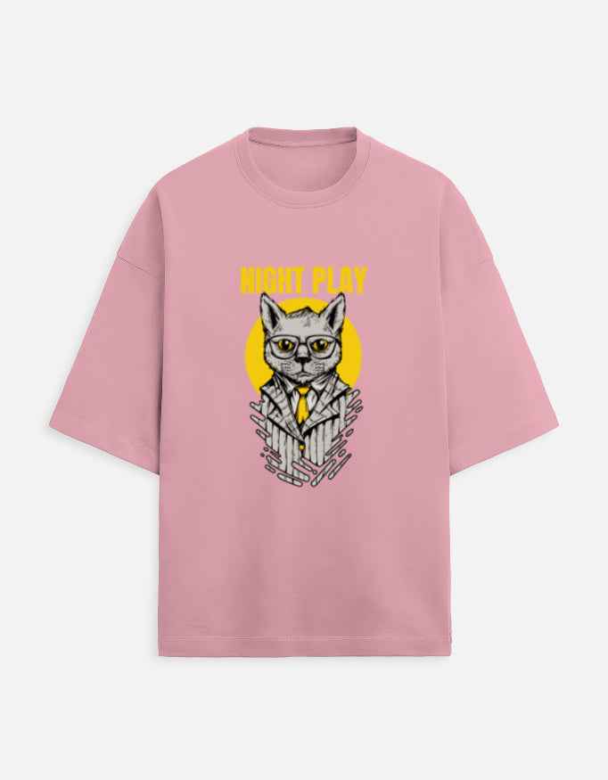 Unisex Terry Oversized Tee - Night Play