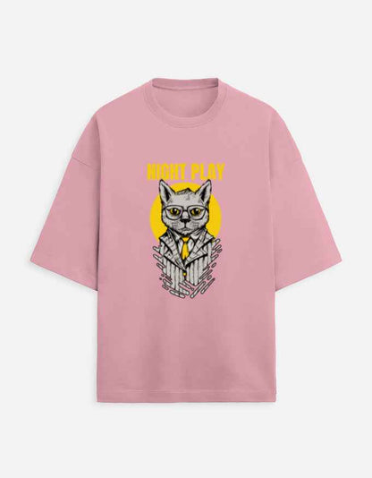 Unisex Terry Oversized Tee - Night Play