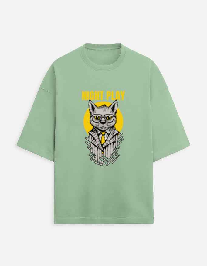 Unisex Terry Oversized Tee - Night Play