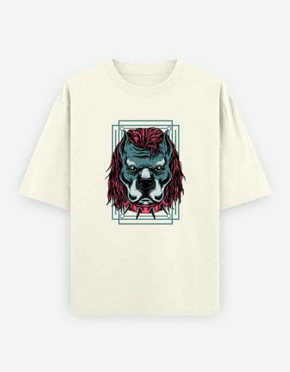 Unisex Oversized Classic T-Shirt - Angry Dog