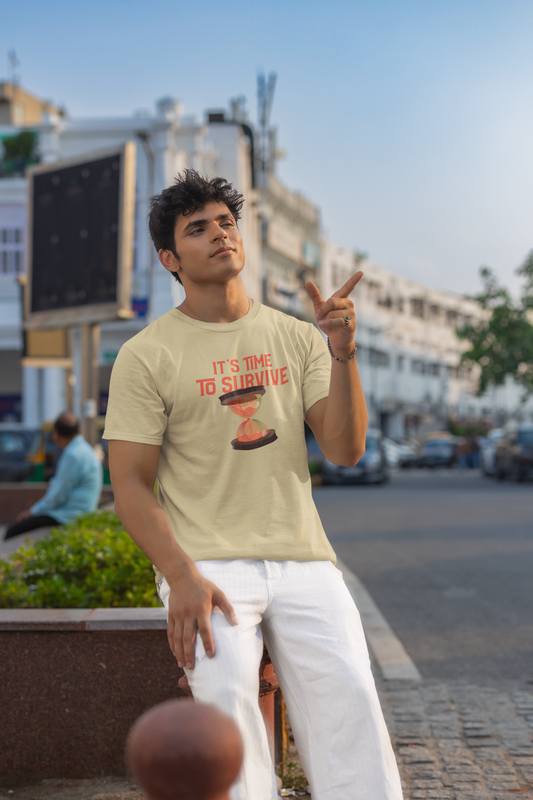 Its Time To Survive T-Shirt – Premium Soft Men’s Supima Cotton Tee