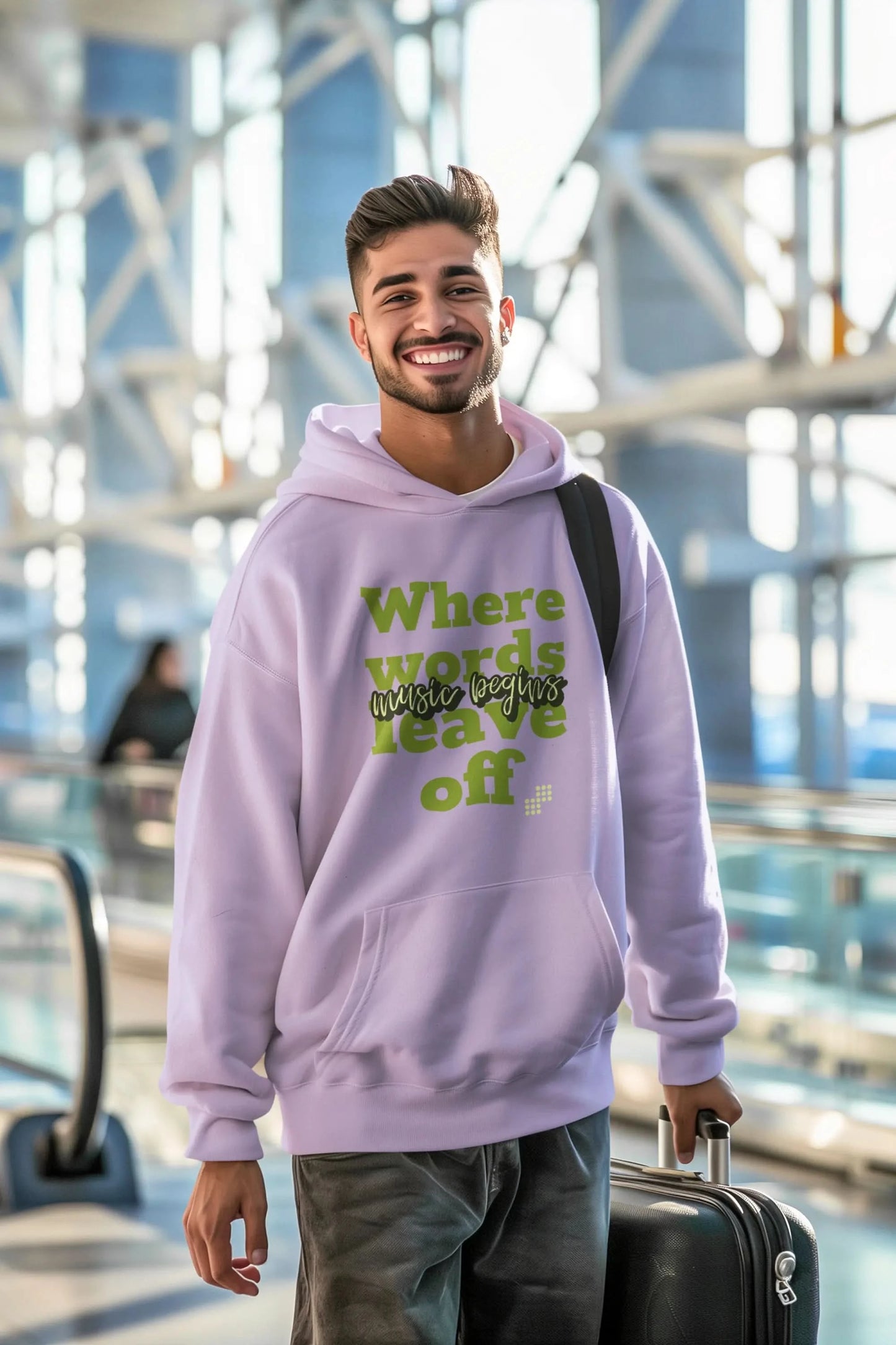 Music Begins Oversized Hoodie