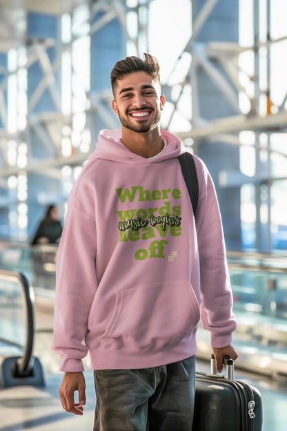 Music Begins Oversized Hoodie