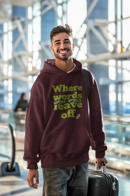 Music Begins Oversized Hoodie