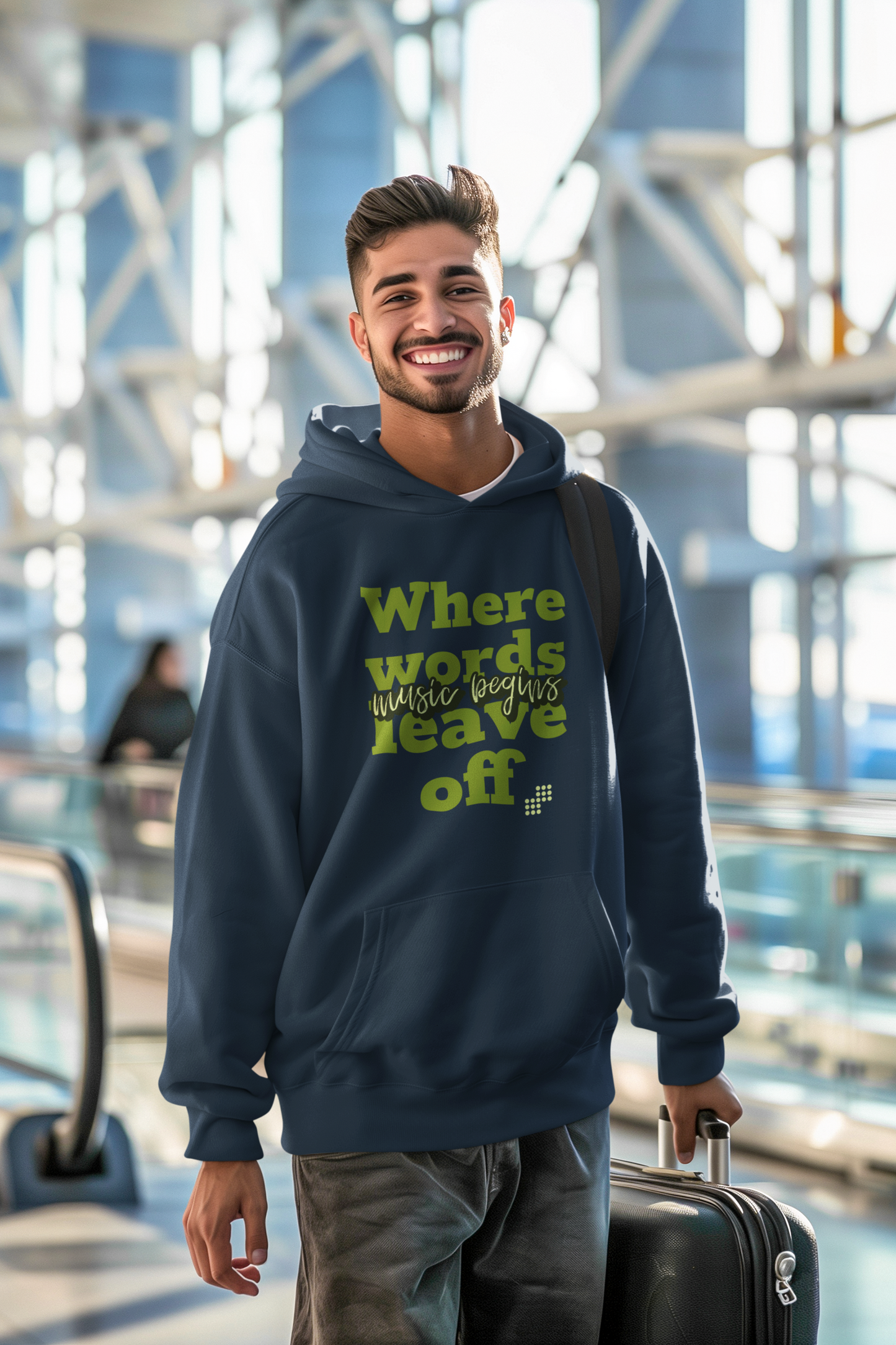 Music Begins Oversized Hoodie