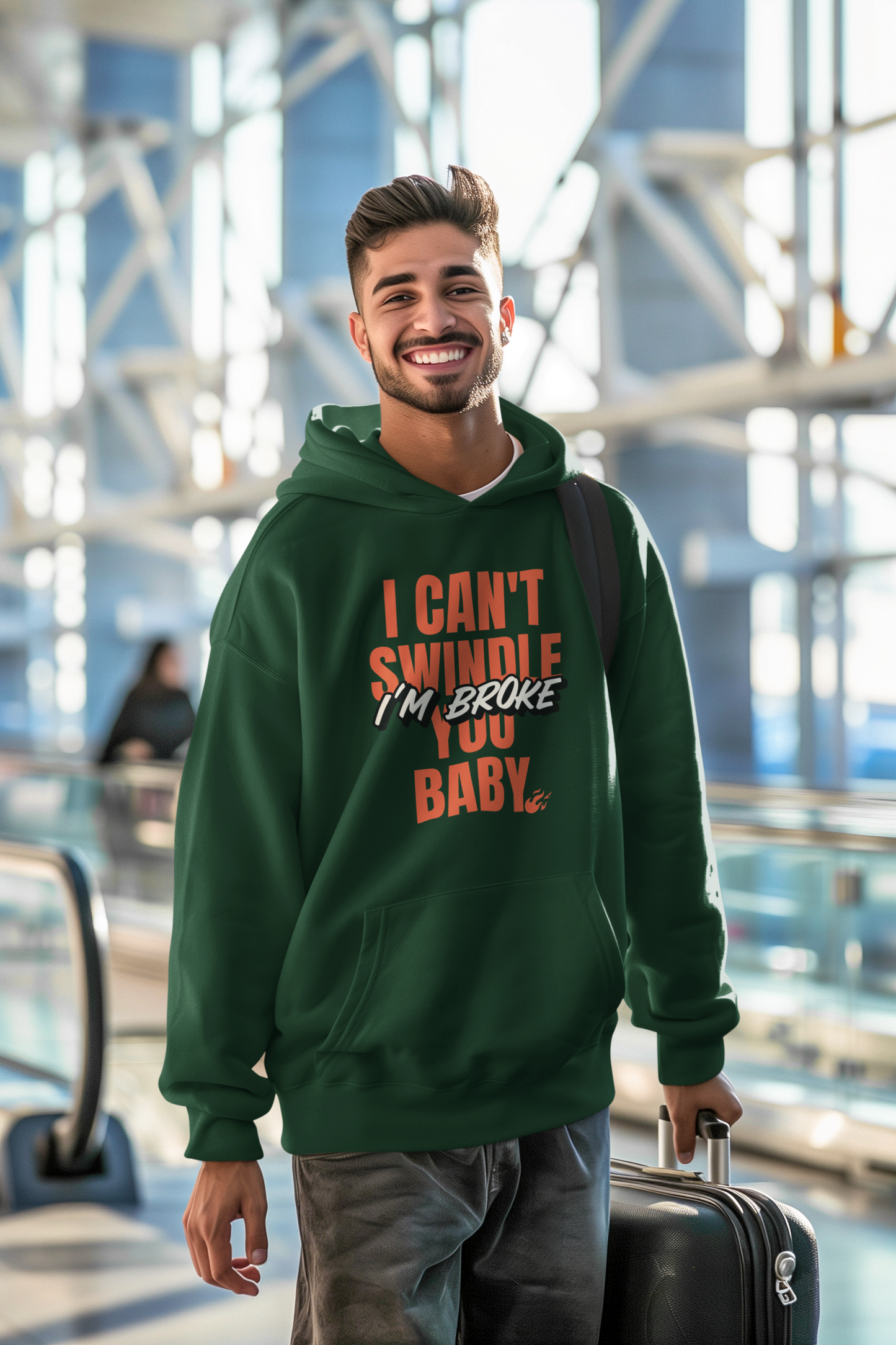 I Am Broke Oversized Hoodie Edition