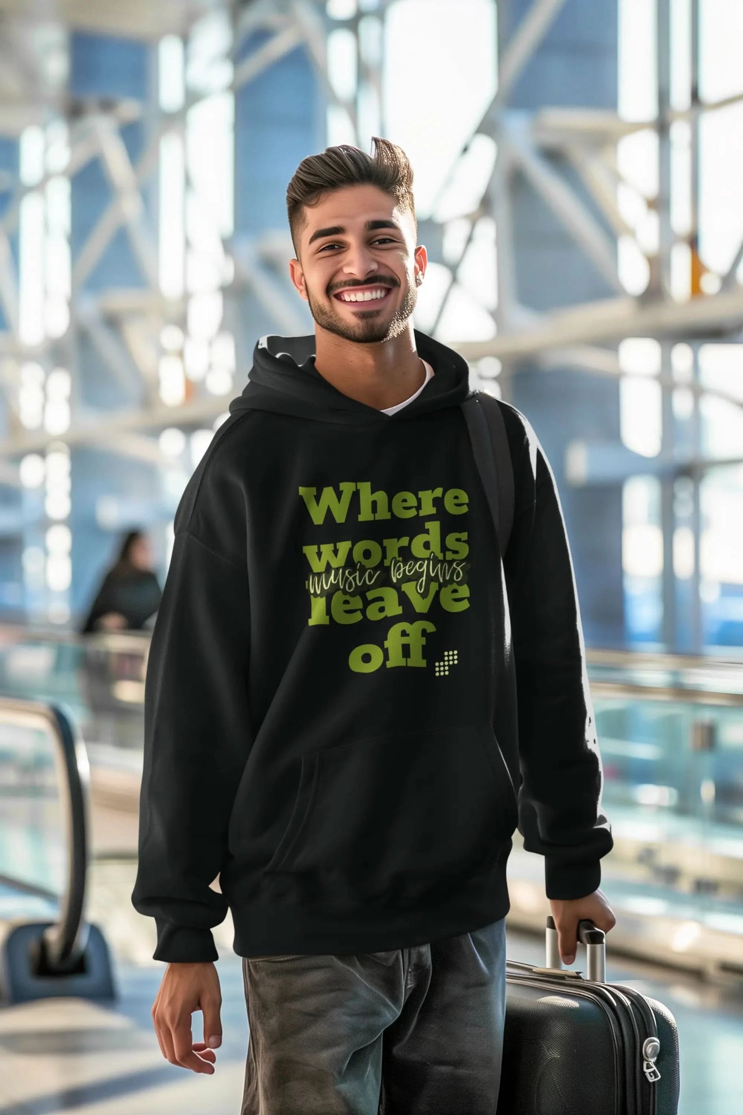 Music Begins Oversized Hoodie