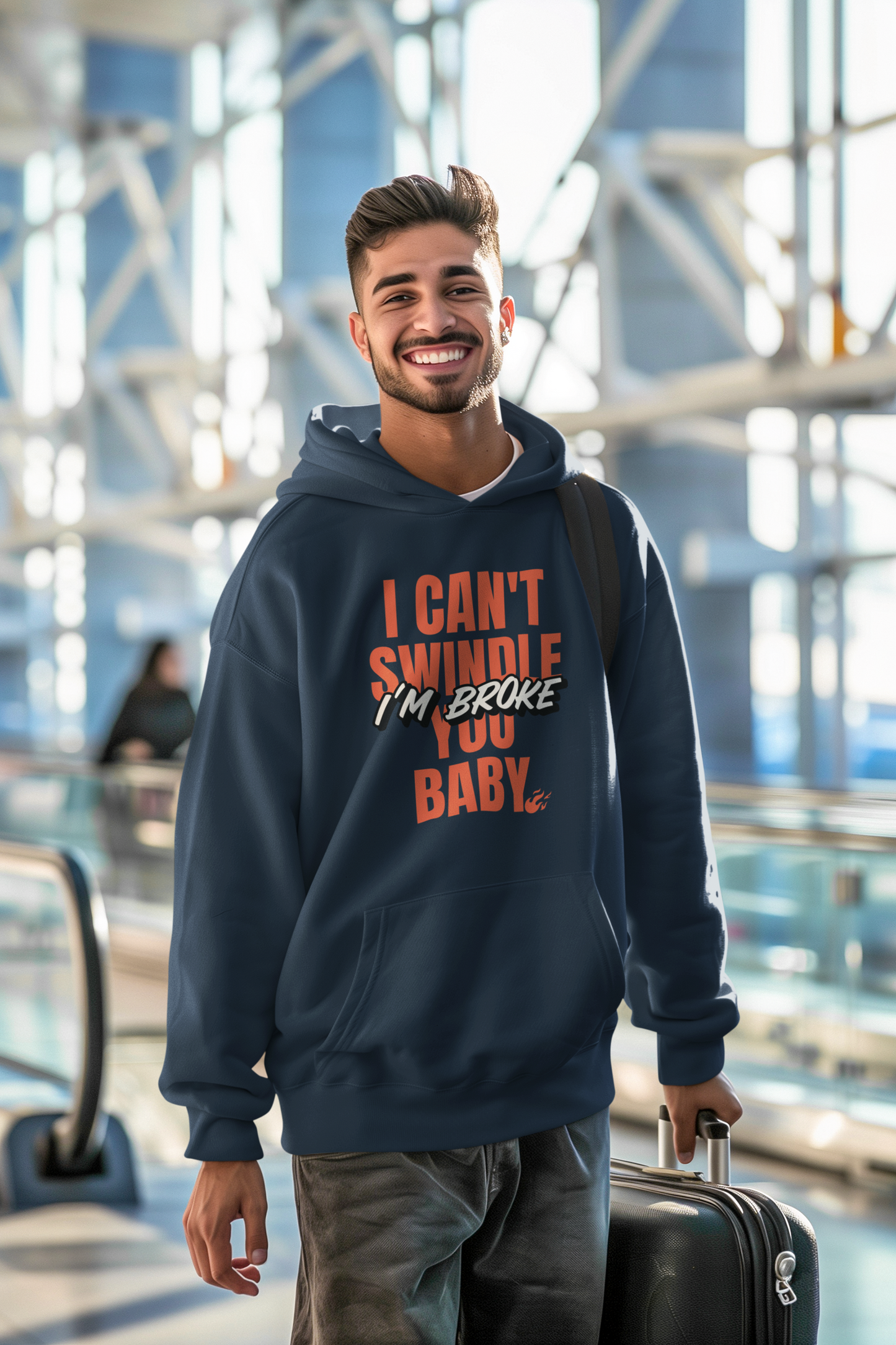 I Am Broke Oversized Hoodie Edition