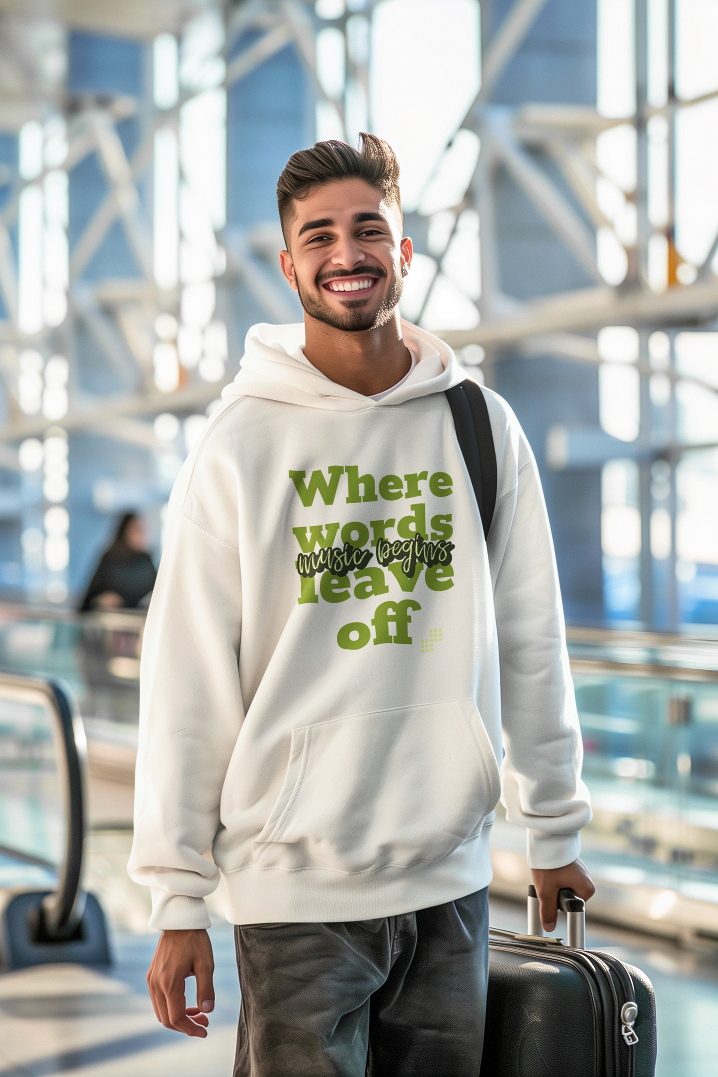 Music Begins Oversized Hoodie