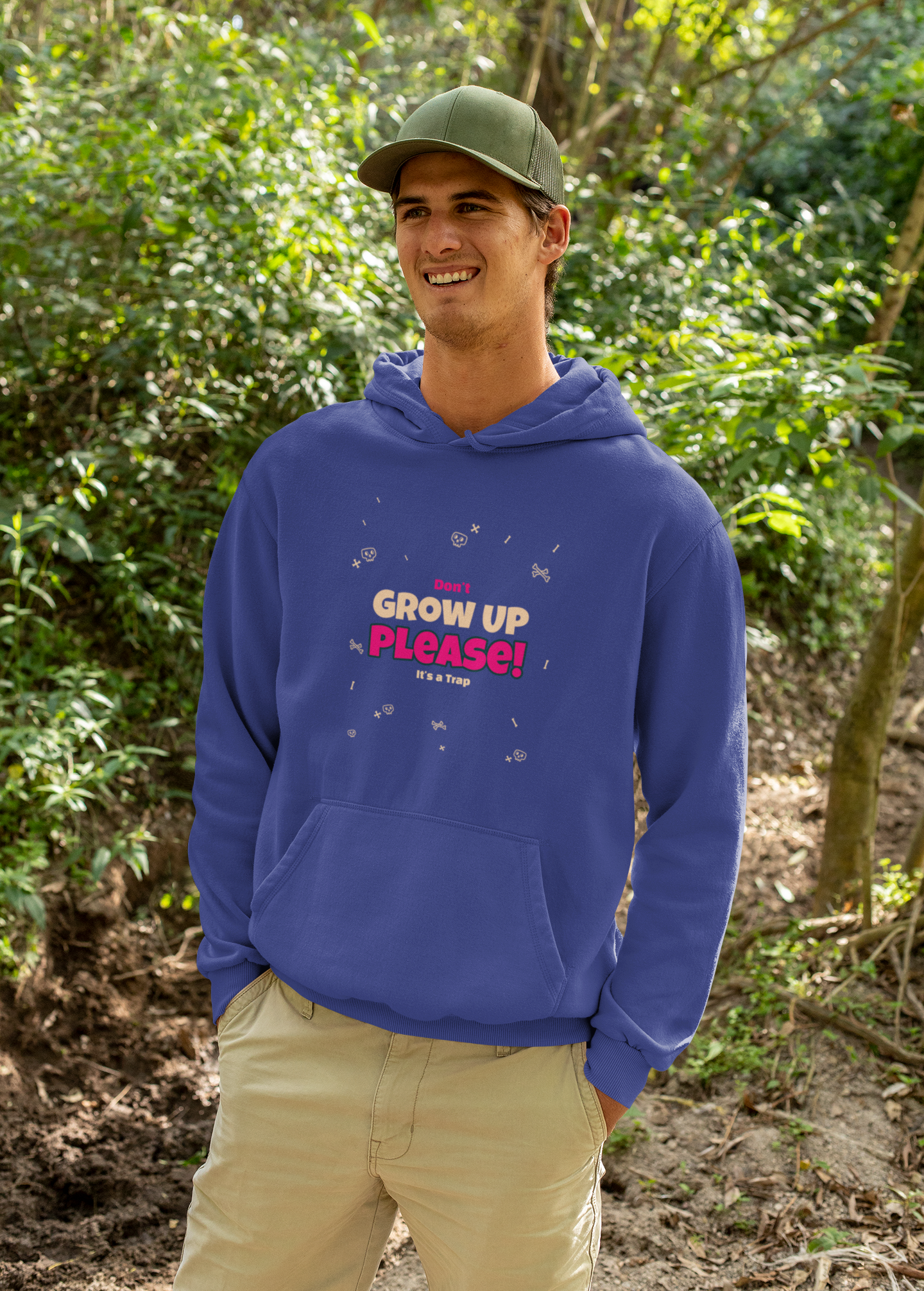 Don't Grow Up Hoodie - Stylish Grow Design for Fun and Comfort