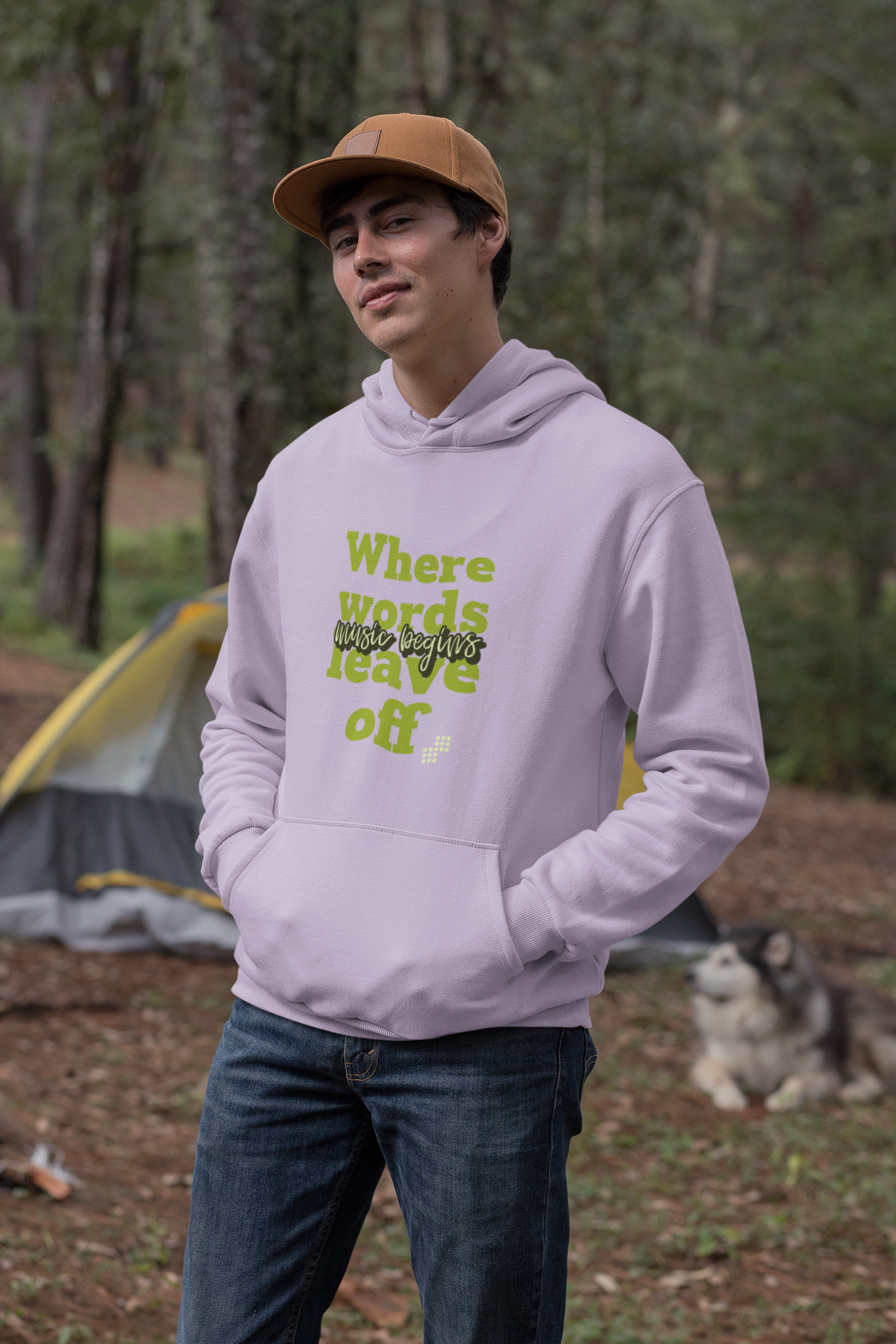 Unisex Music Begins Hoodie for Music Lovers