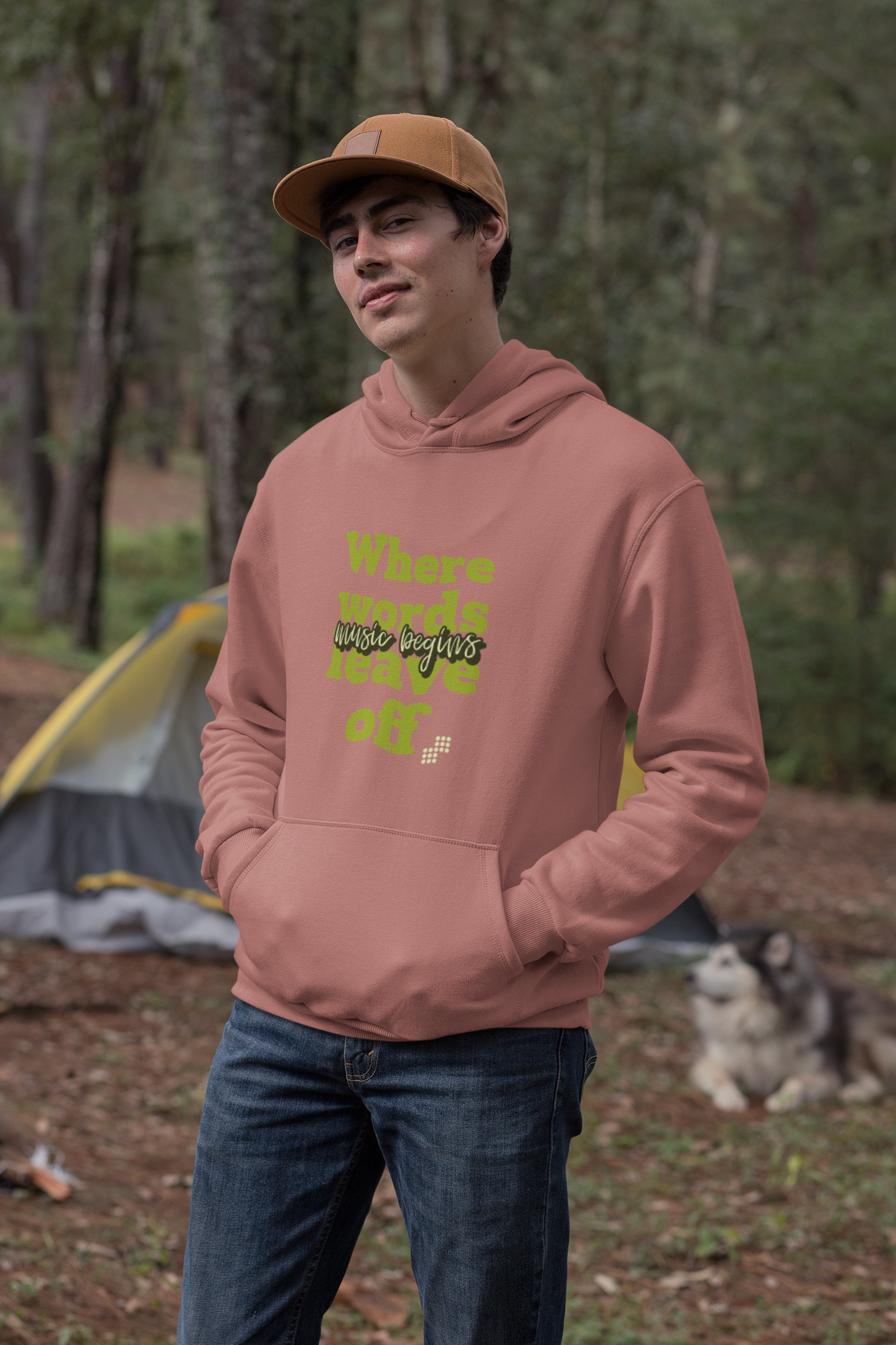 Unisex Music Begins Hoodie for Music Lovers