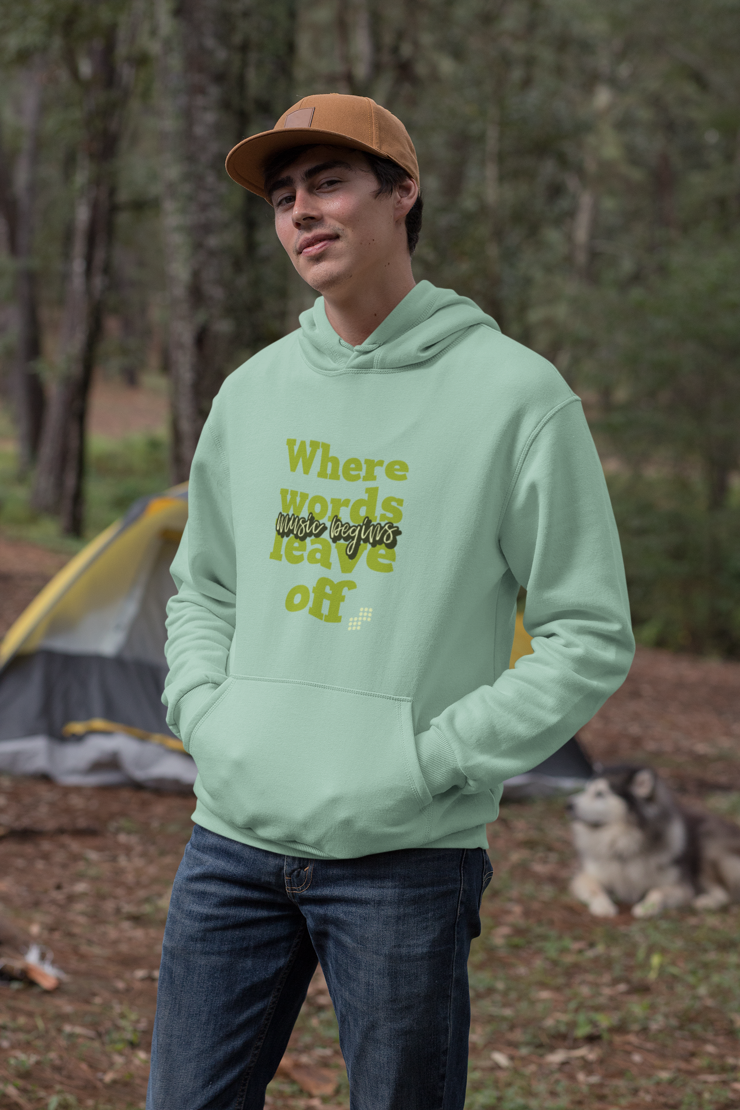 Unisex Music Begins Hoodie for Music Lovers