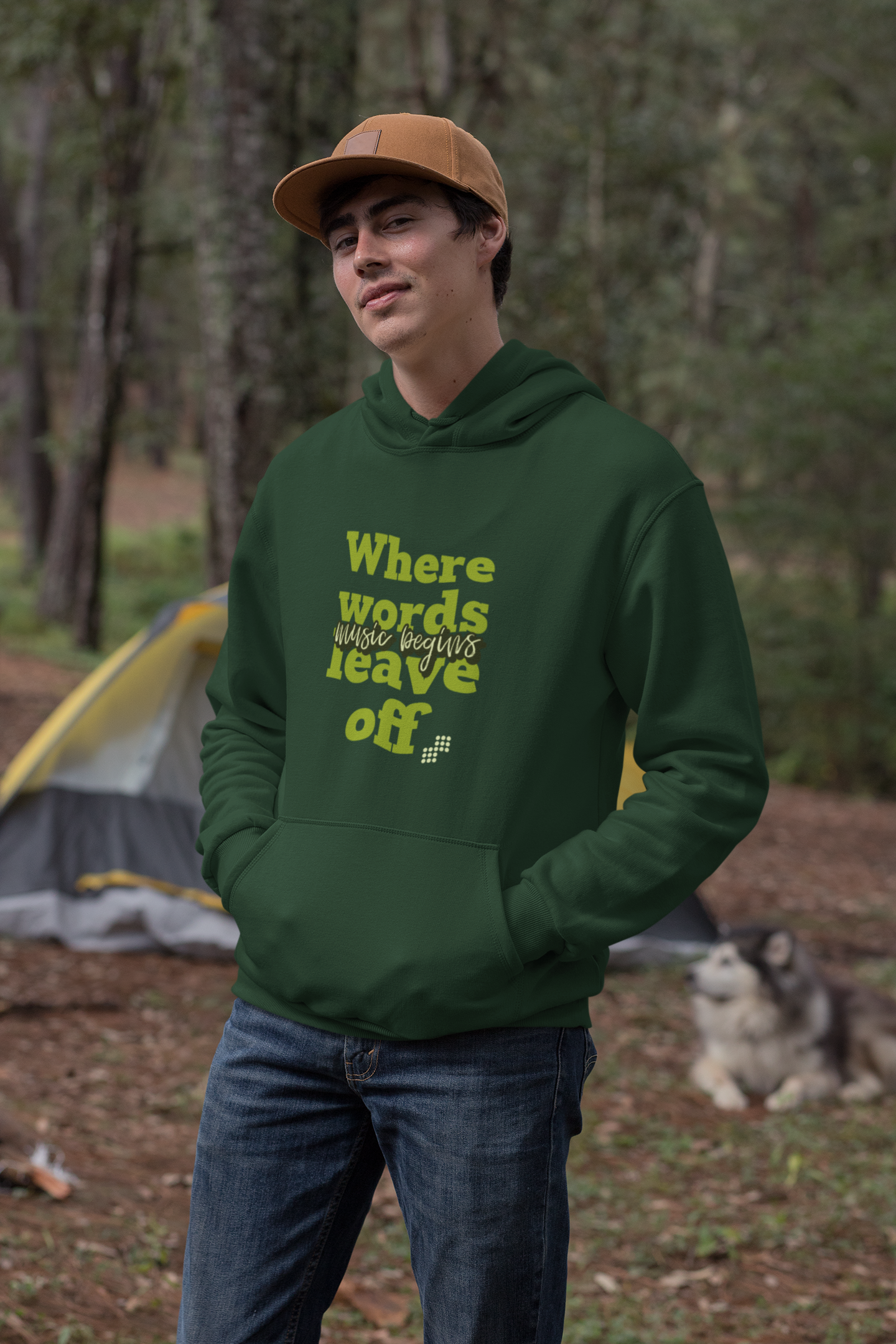 Unisex Music Begins Hoodie for Music Lovers