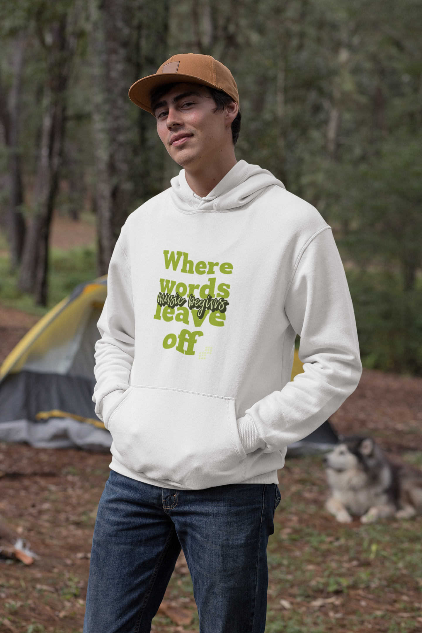 Unisex Music Begins Hoodie for Music Lovers