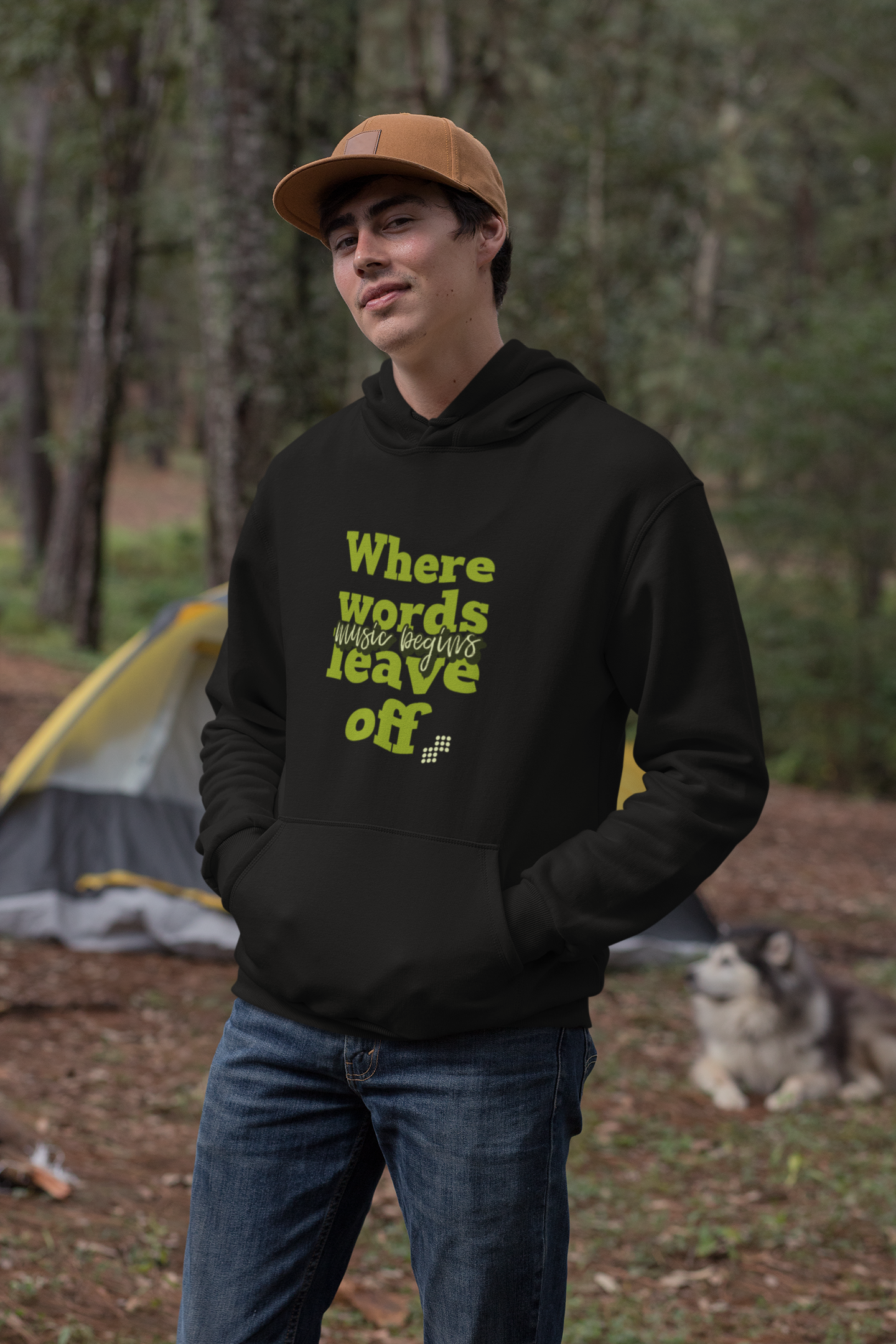 Unisex Music Begins Hoodie for Music Lovers