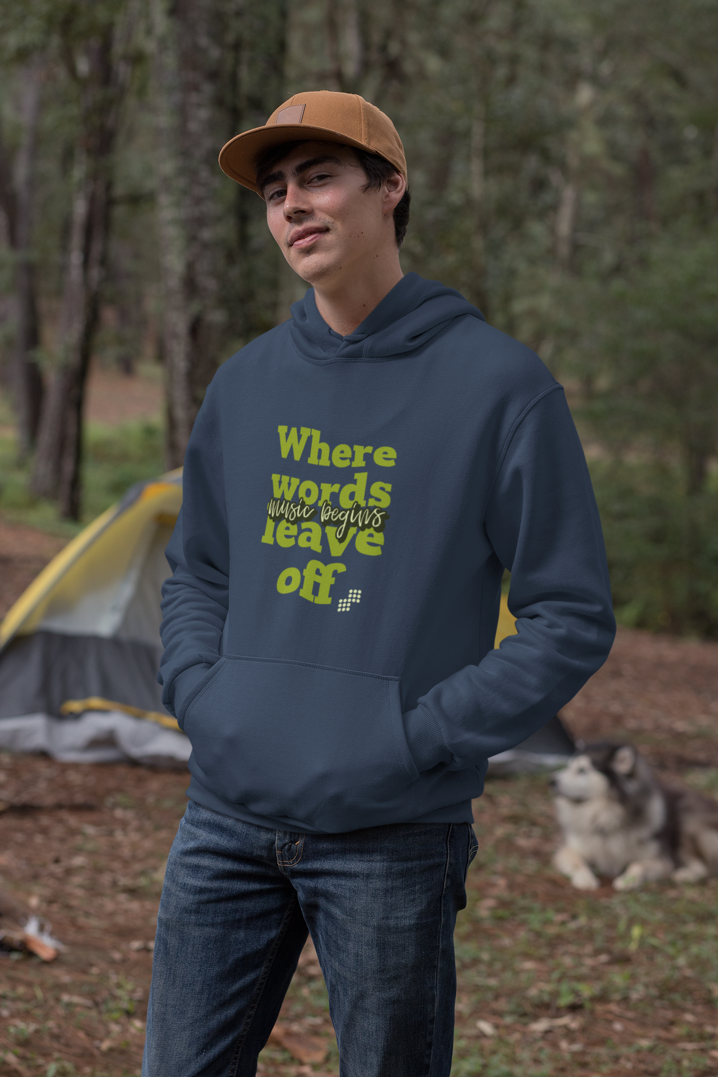 Unisex Music Begins Hoodie for Music Lovers