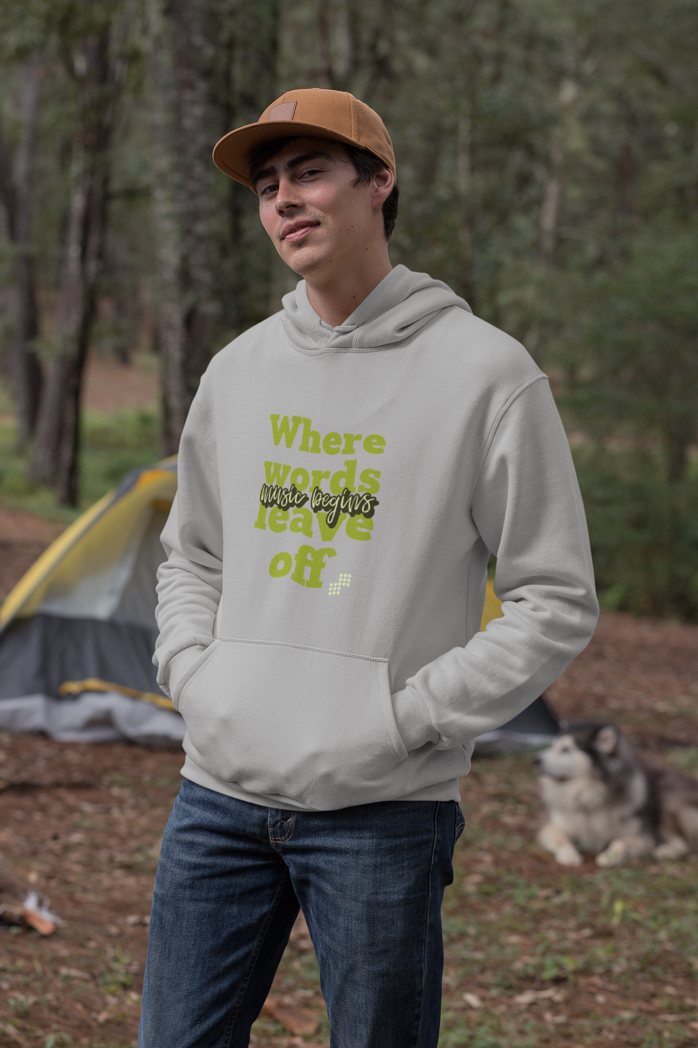 Unisex Music Begins Hoodie for Music Lovers