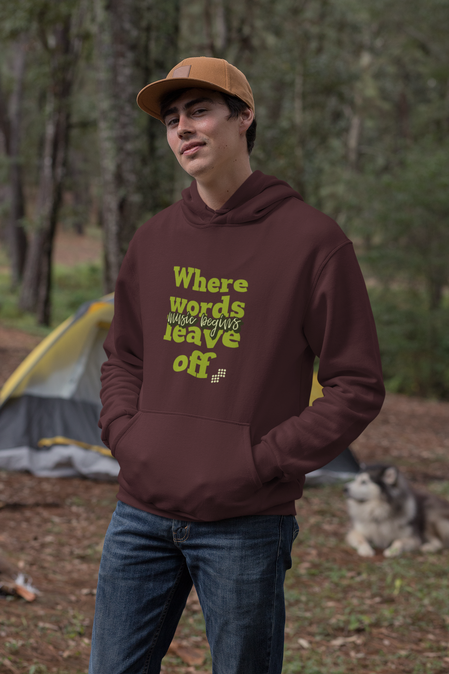 Unisex Music Begins Hoodie for Music Lovers