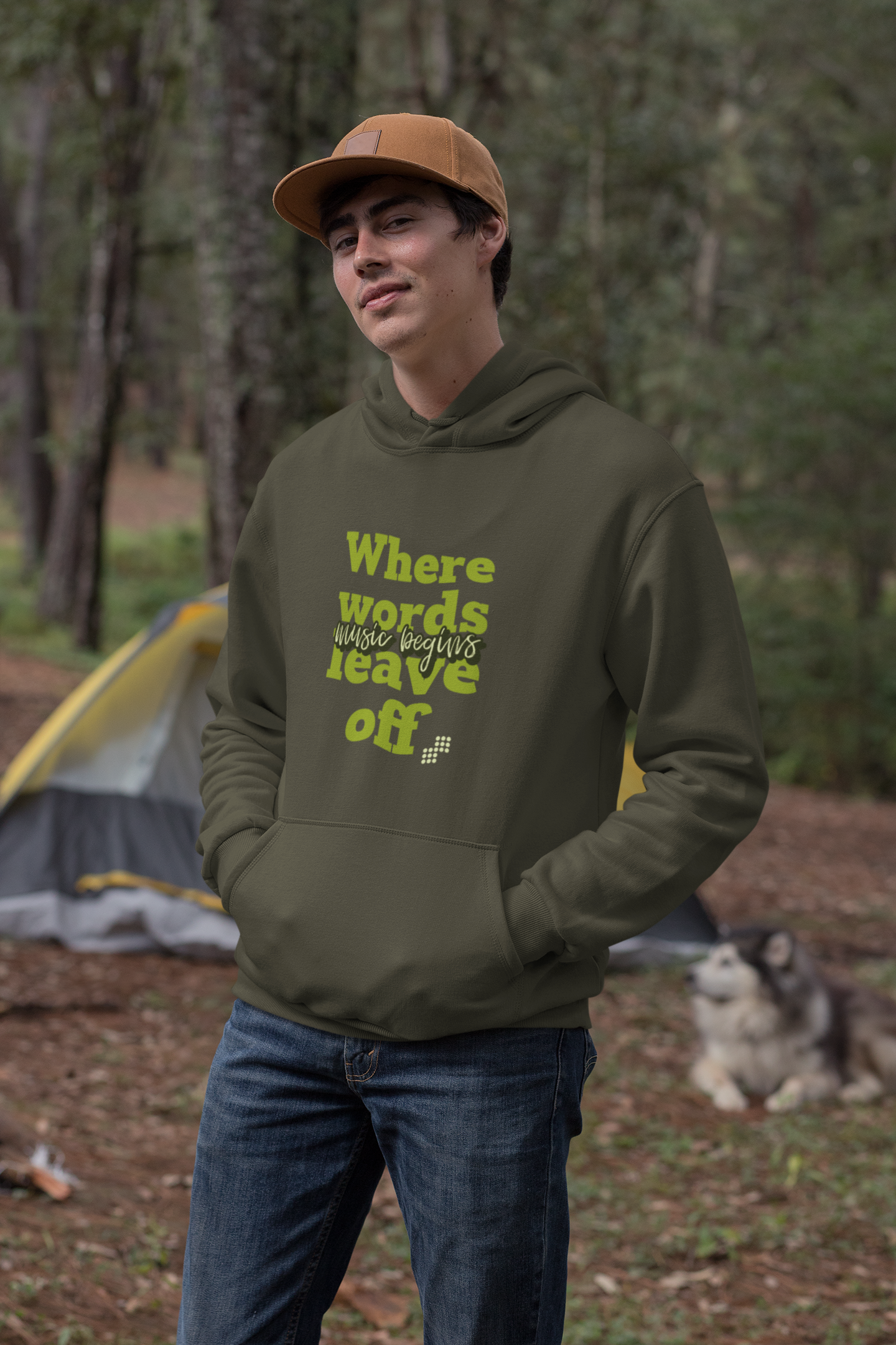 Unisex Music Begins Hoodie for Music Lovers