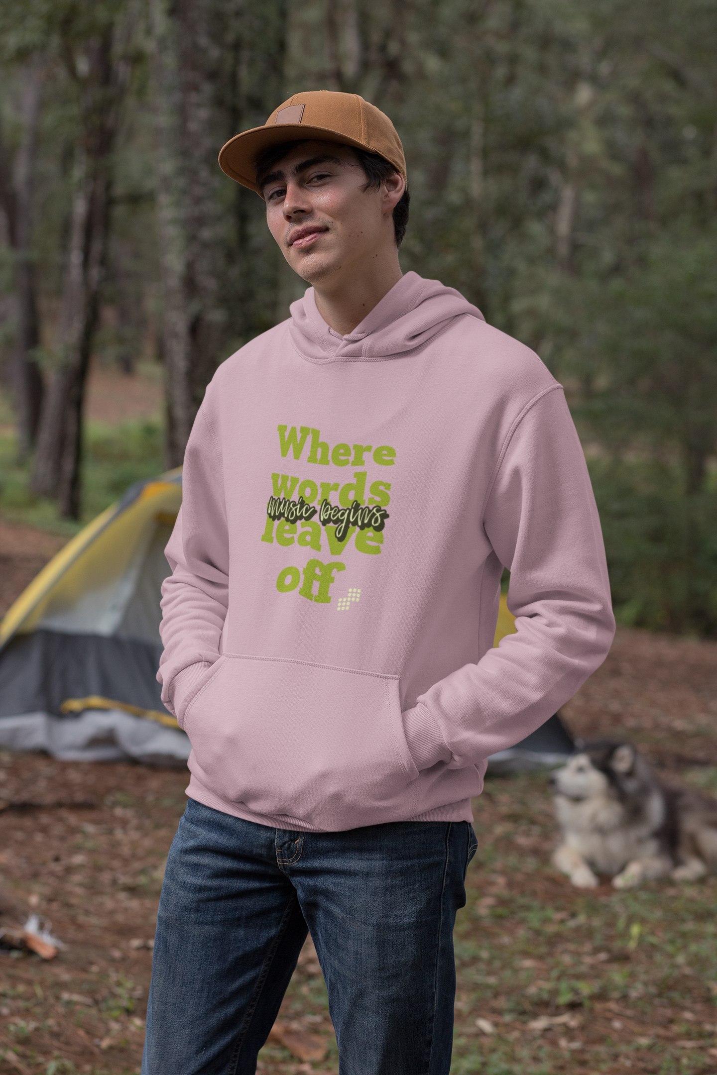 Unisex Music Begins Hoodie for Music Lovers