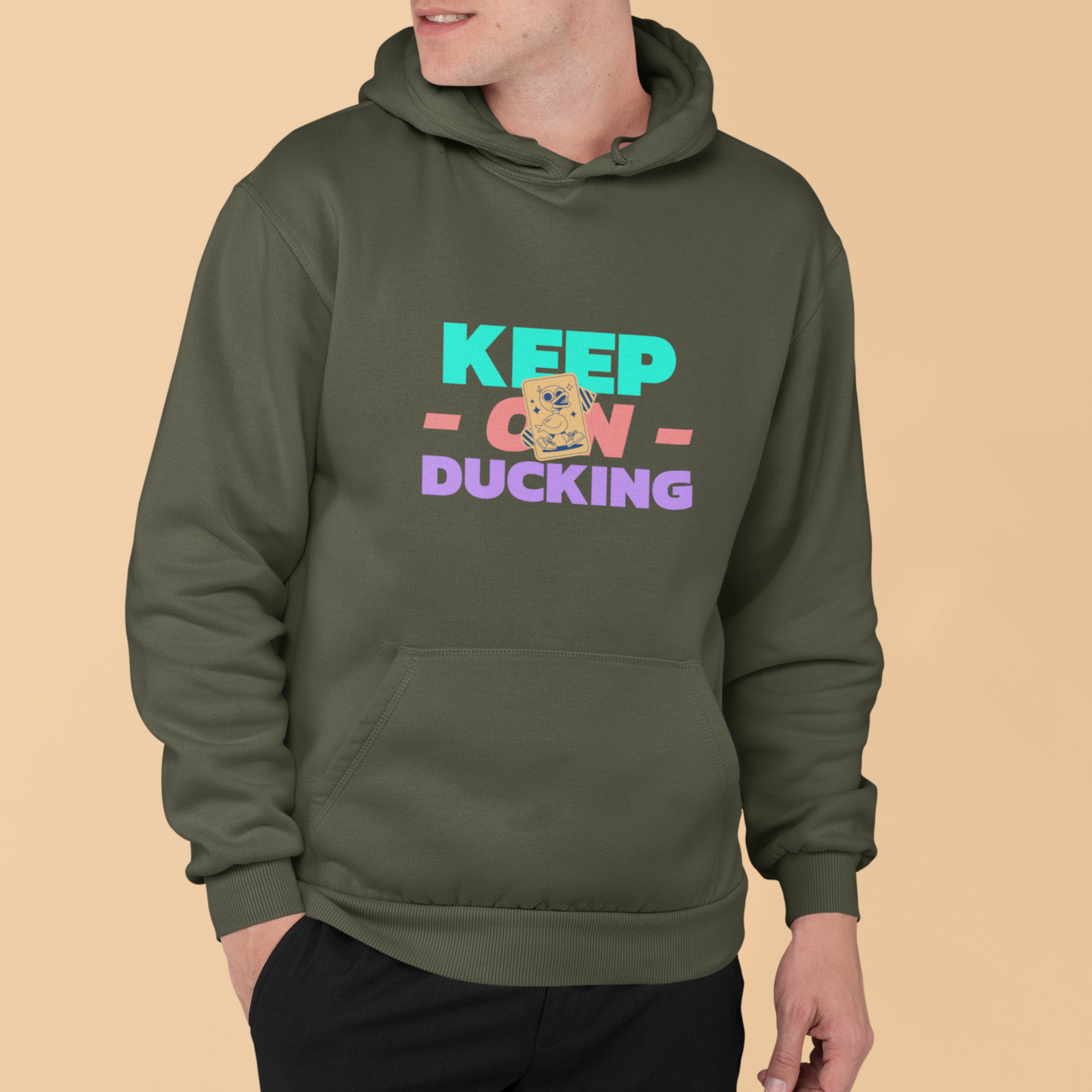 Ducking Hoodie for Ultimate Comfort and Style - Keep On Ducking Hoodie