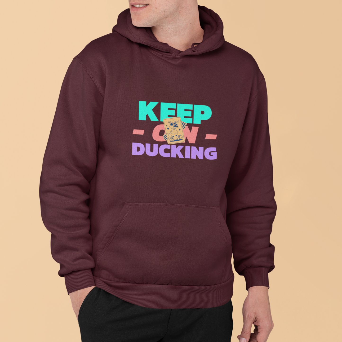 Ducking Hoodie for Ultimate Comfort and Style - Keep On Ducking Hoodie