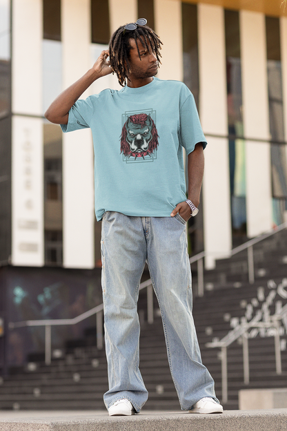 Angry Dog Oversized T-Shirt - Classic Style