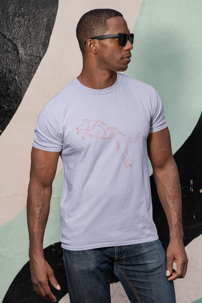 Cotton Stretch Flying Dog T-Shirt for Ultimate Comfort