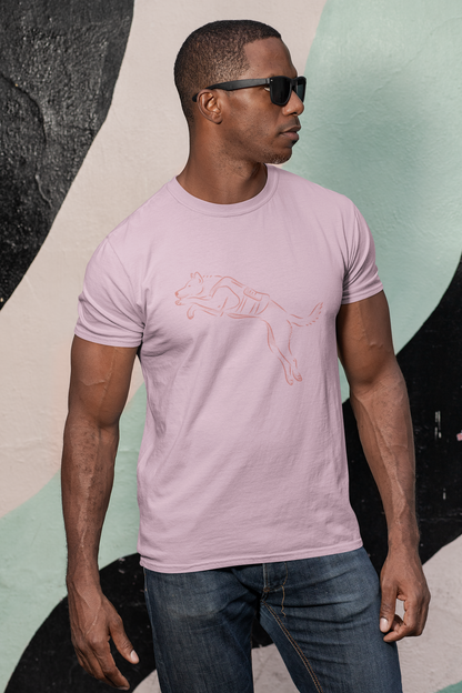 Cotton Stretch Flying Dog T-Shirt for Ultimate Comfort