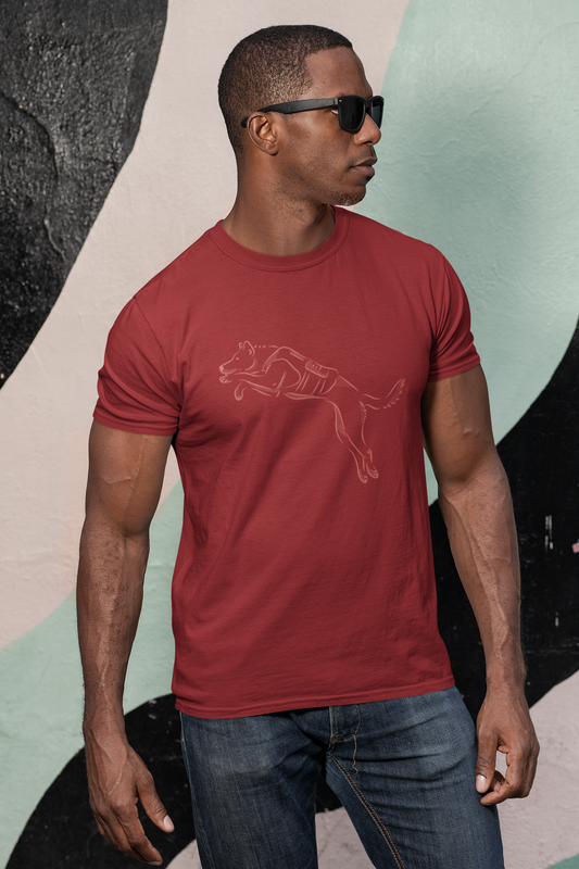 Cotton Stretch Flying Dog T-Shirt for Ultimate Comfort