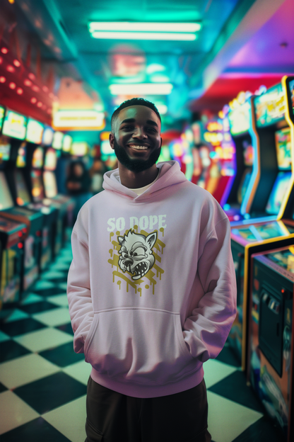 Dope White Oversized Hoodie