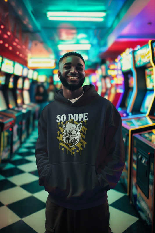 Dope White Oversized Hoodie