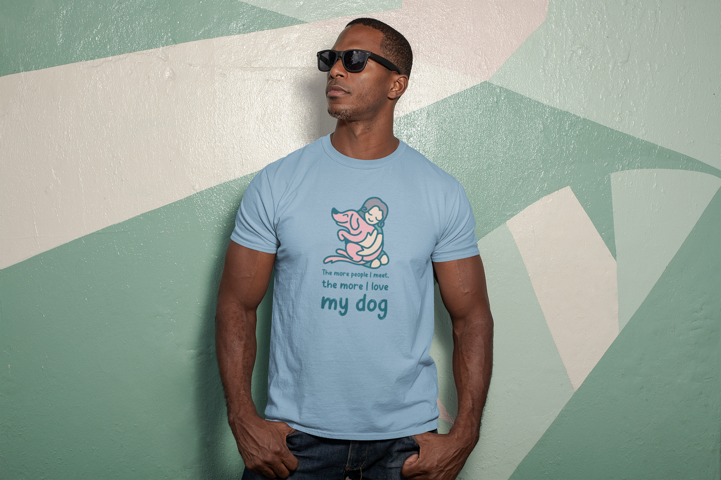 Unisex Stretch T-shirt for Dog Lovers - My Dog T-Shirt