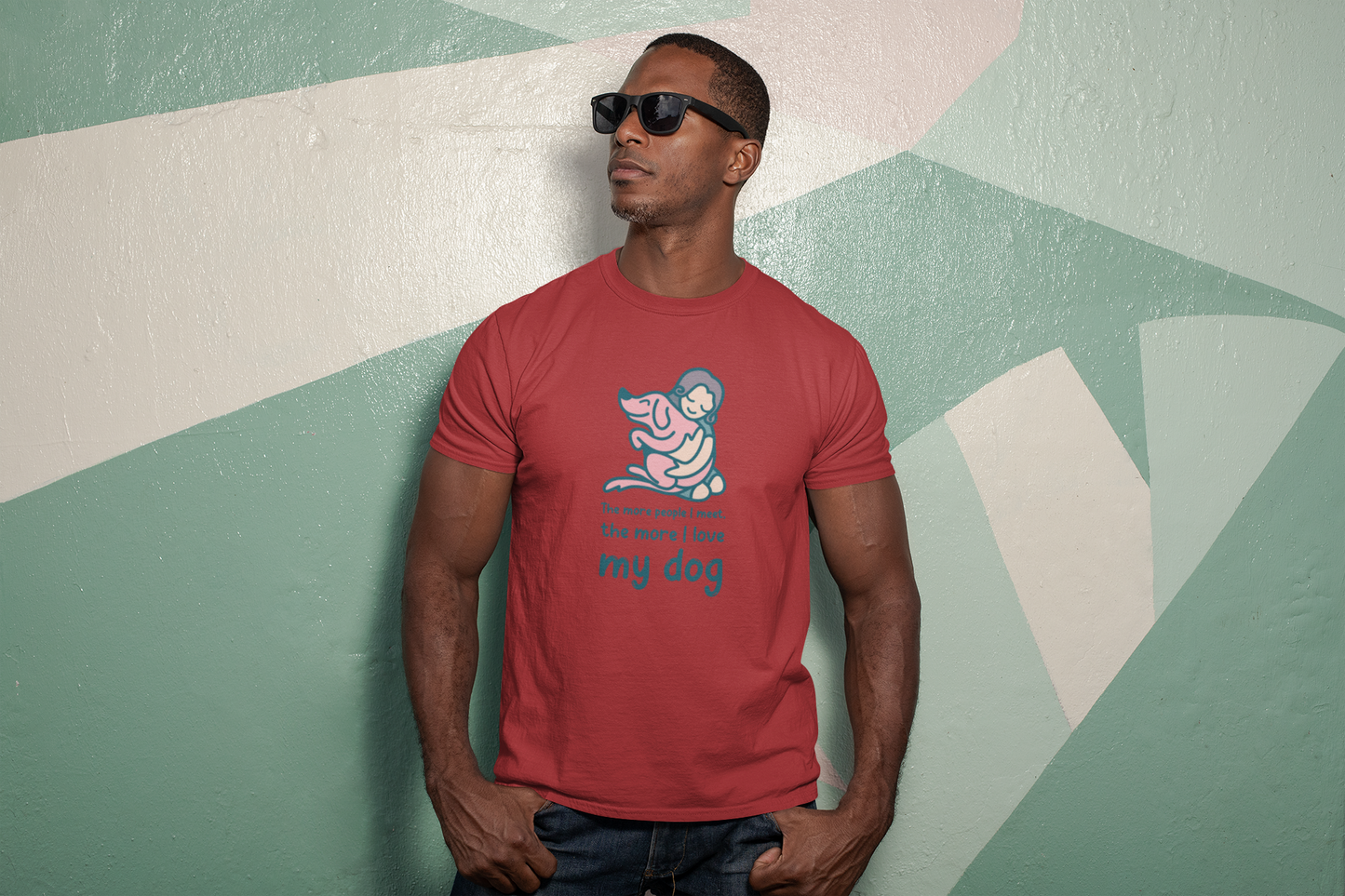 Unisex Stretch T-shirt for Dog Lovers - My Dog T-Shirt